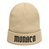 Organic ribbed beanie .MONACO.